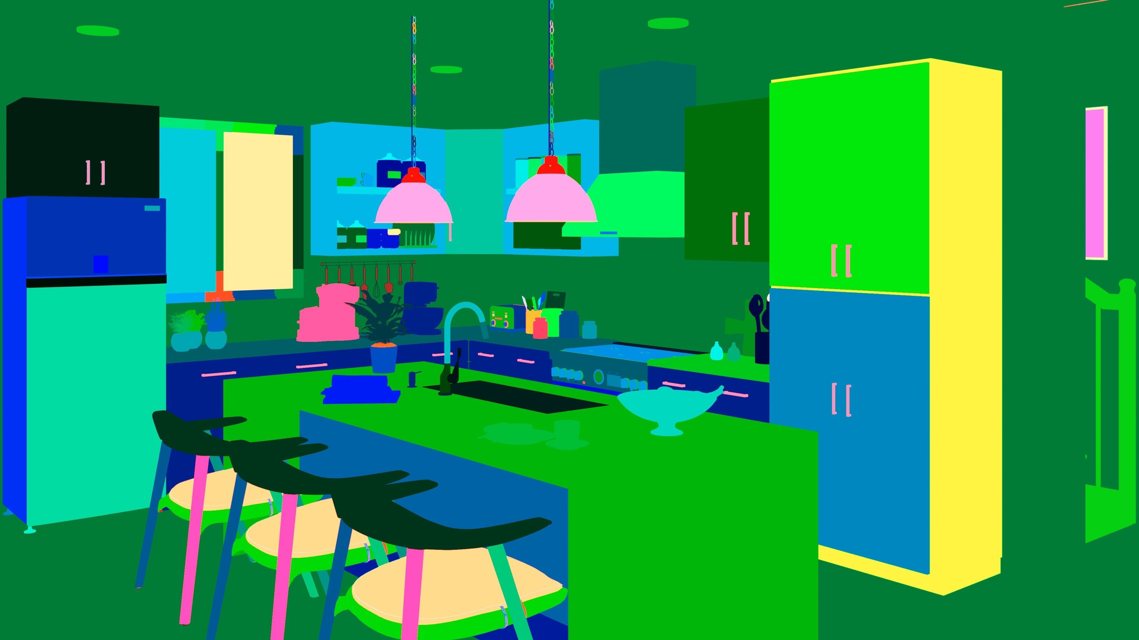 Kitchen Scene  Free 3D model_103