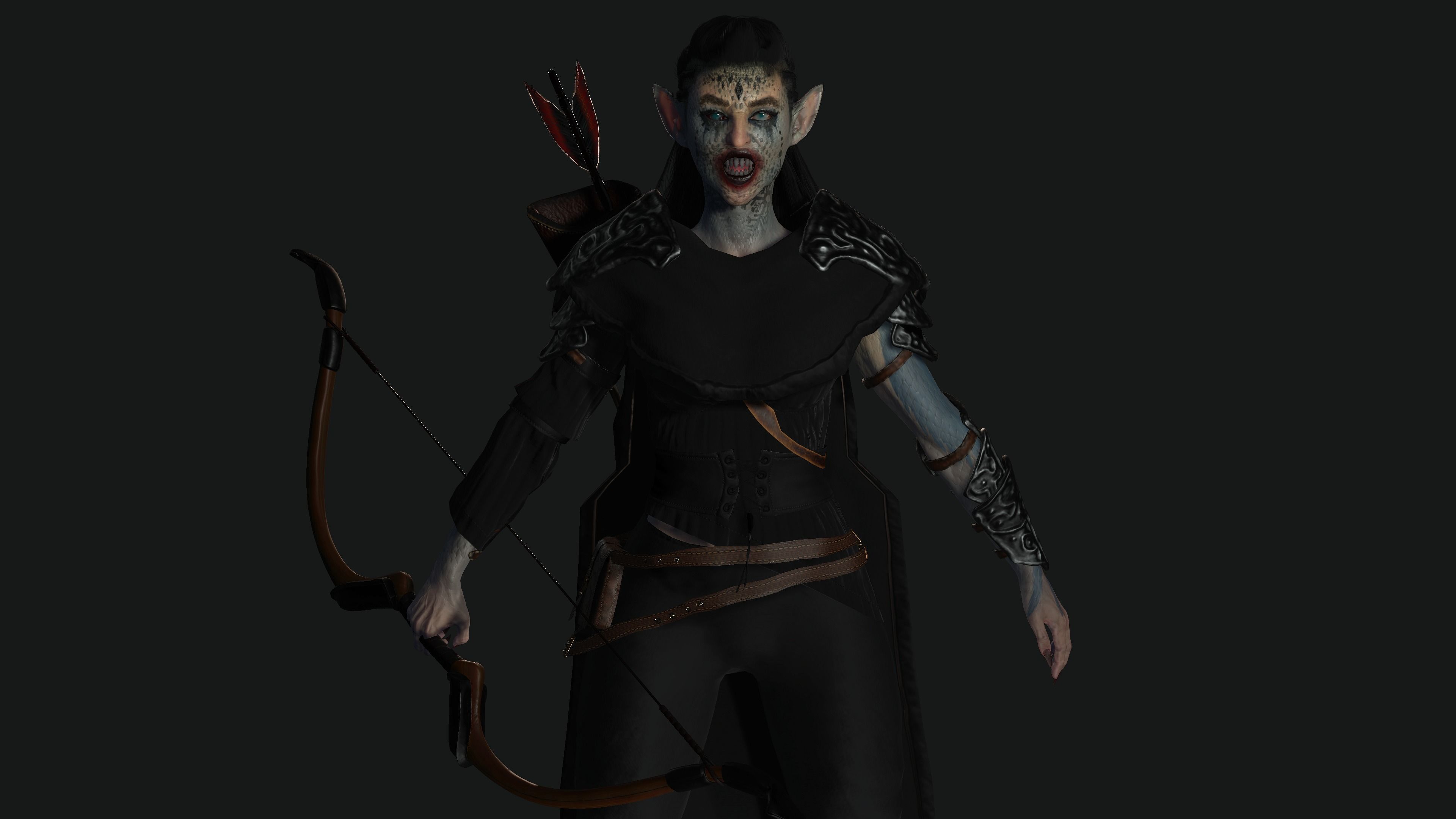 AAA 3D MODEL FANTASY MONSTER CREATURE CHARACTER -THE DEVIL ELF Low-poly 3D model_4