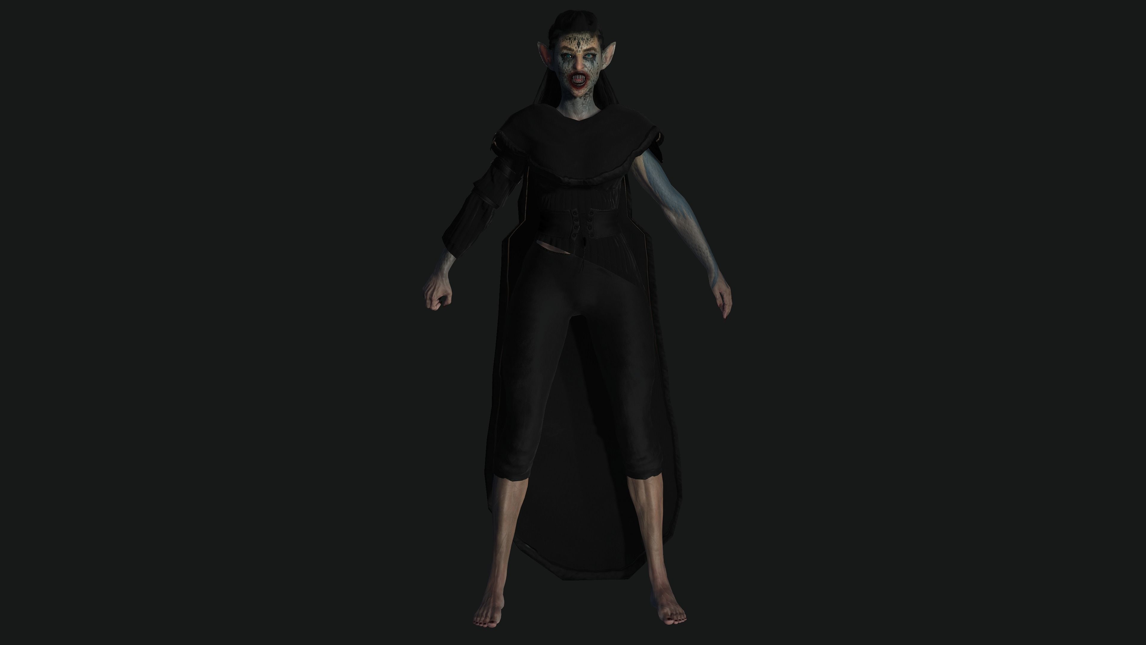 AAA 3D MODEL FANTASY MONSTER CREATURE CHARACTER -THE DEVIL ELF Low-poly 3D model_12