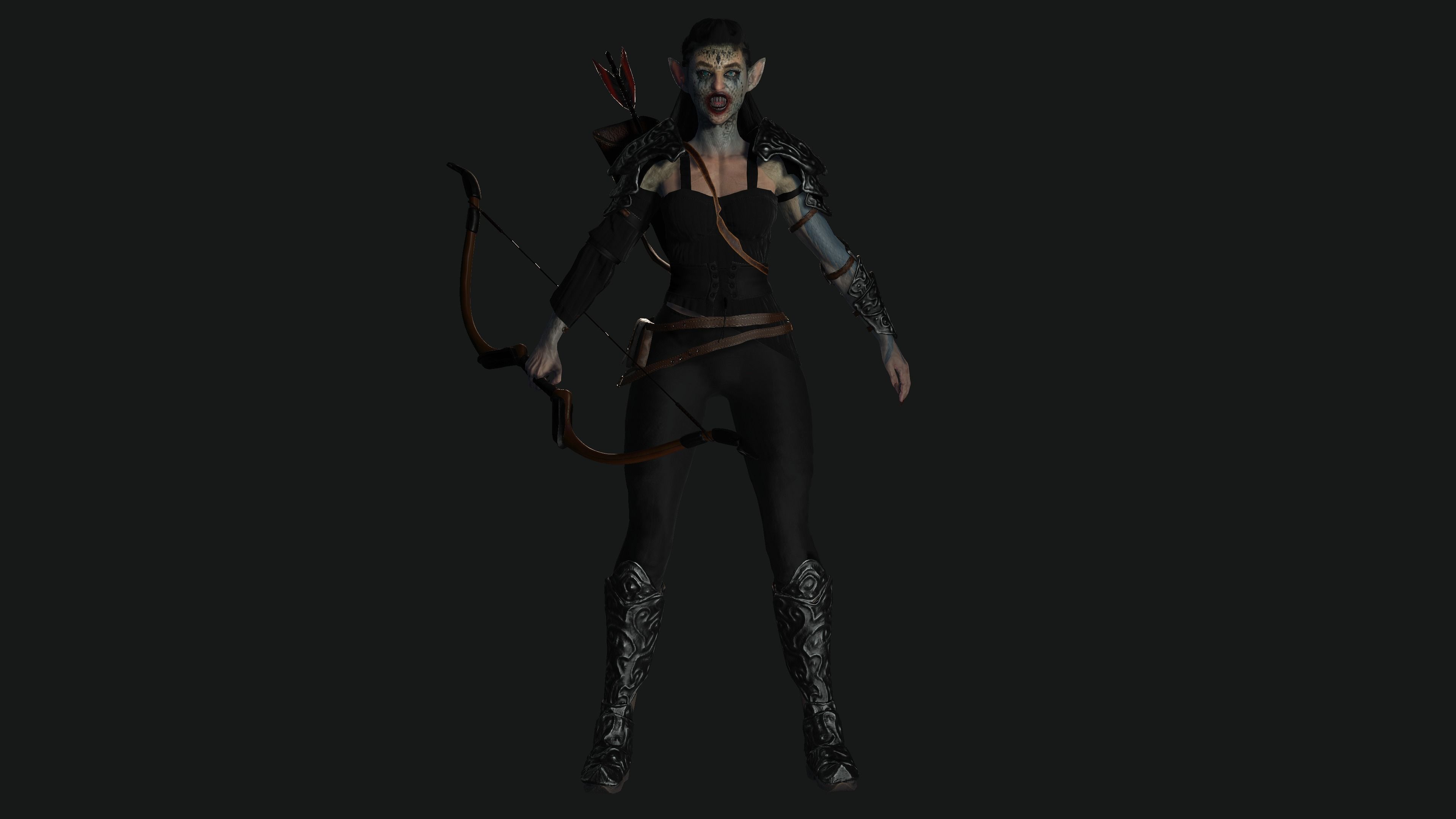 AAA 3D MODEL FANTASY MONSTER CREATURE CHARACTER -THE DEVIL ELF Low-poly 3D model_11