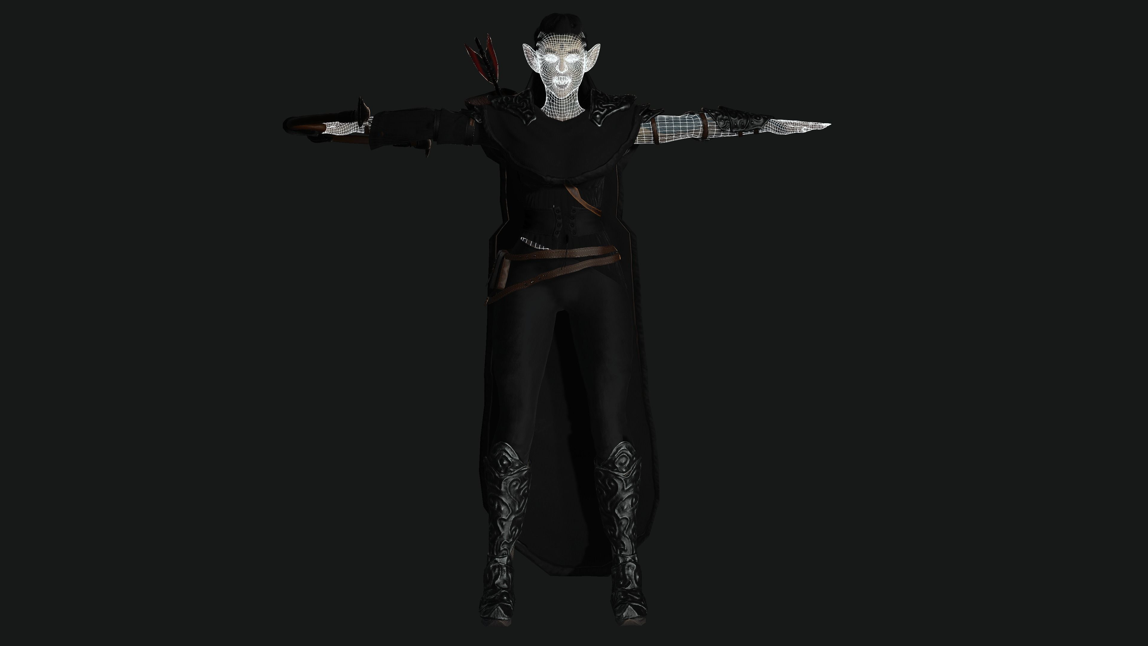 AAA 3D MODEL FANTASY MONSTER CREATURE CHARACTER -THE DEVIL ELF Low-poly 3D model_17