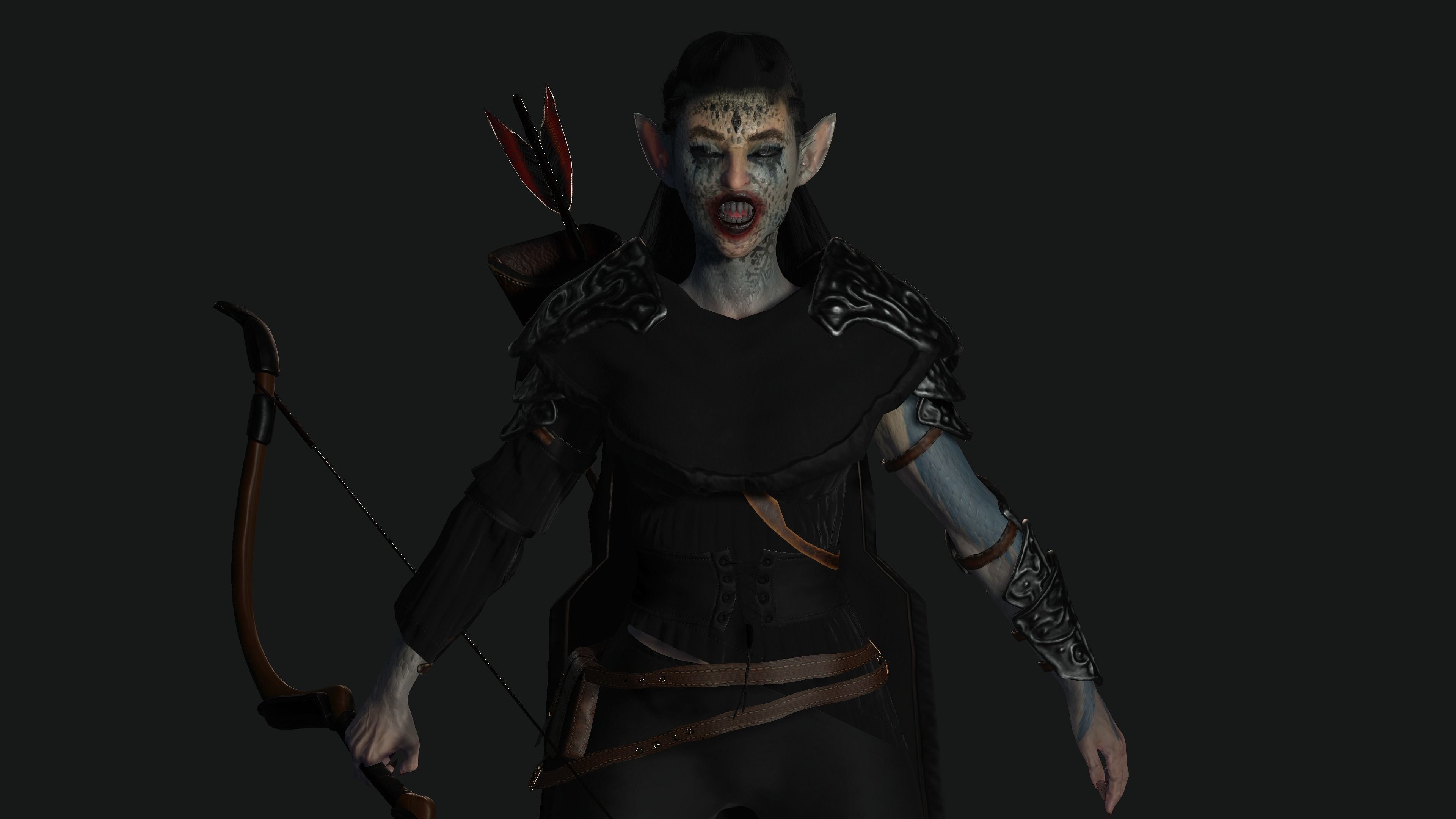 AAA 3D MODEL FANTASY MONSTER CREATURE CHARACTER -THE DEVIL ELF Low-poly 3D model_6