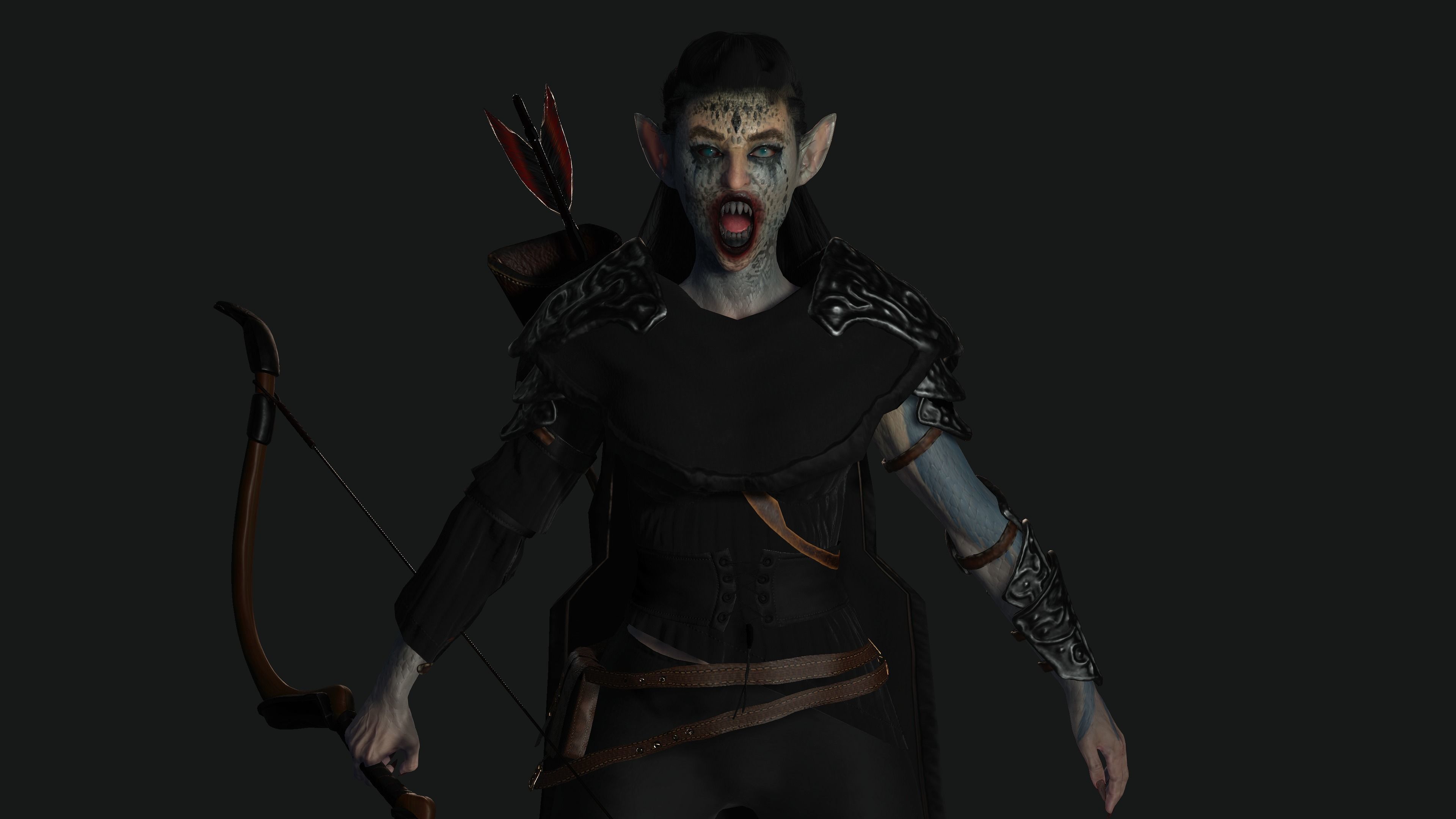 AAA 3D MODEL FANTASY MONSTER CREATURE CHARACTER -THE DEVIL ELF Low-poly 3D model_7