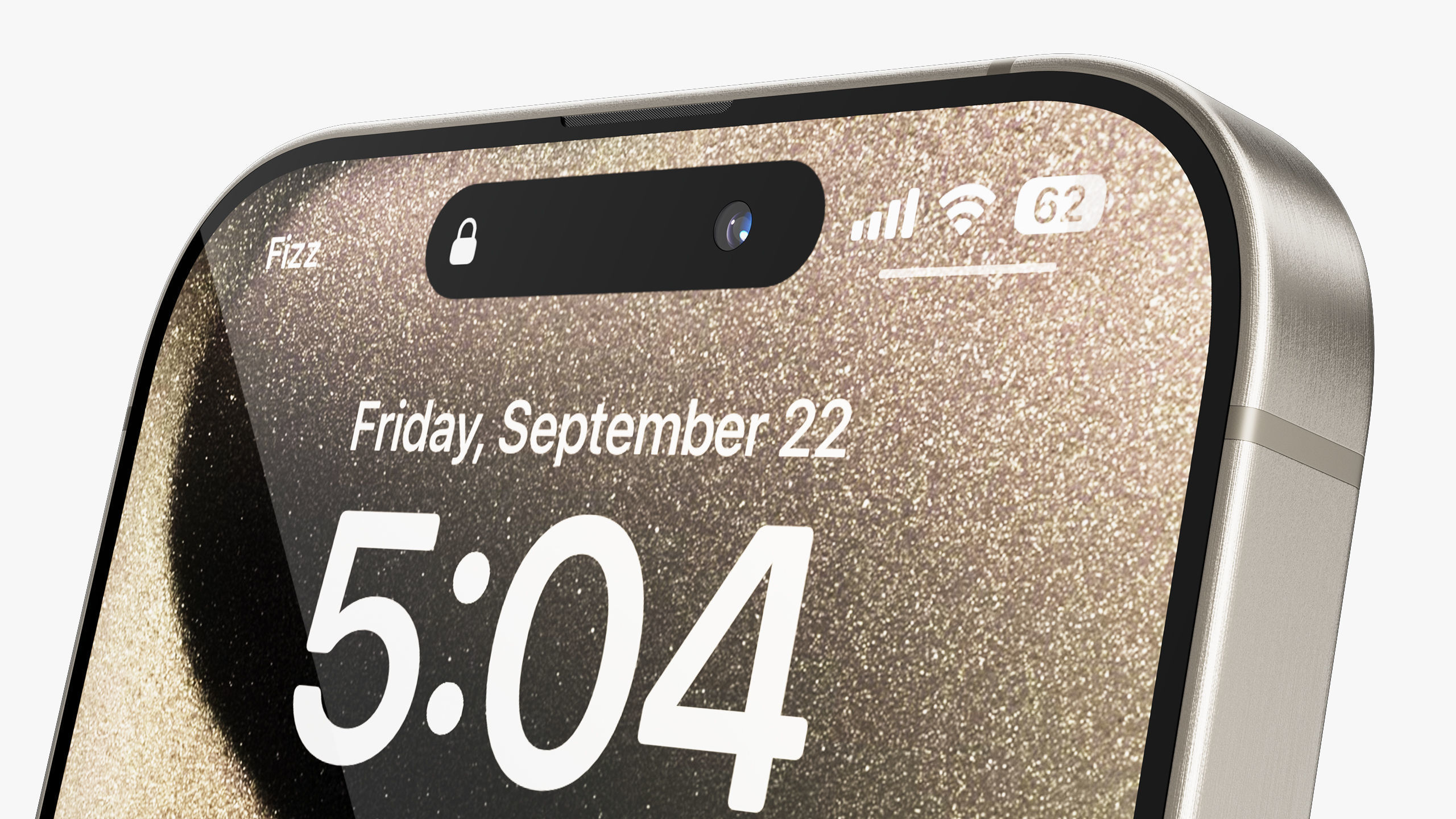 Apple iPhone 15 Pro - Pro Max Natural Titanium 3D model_14