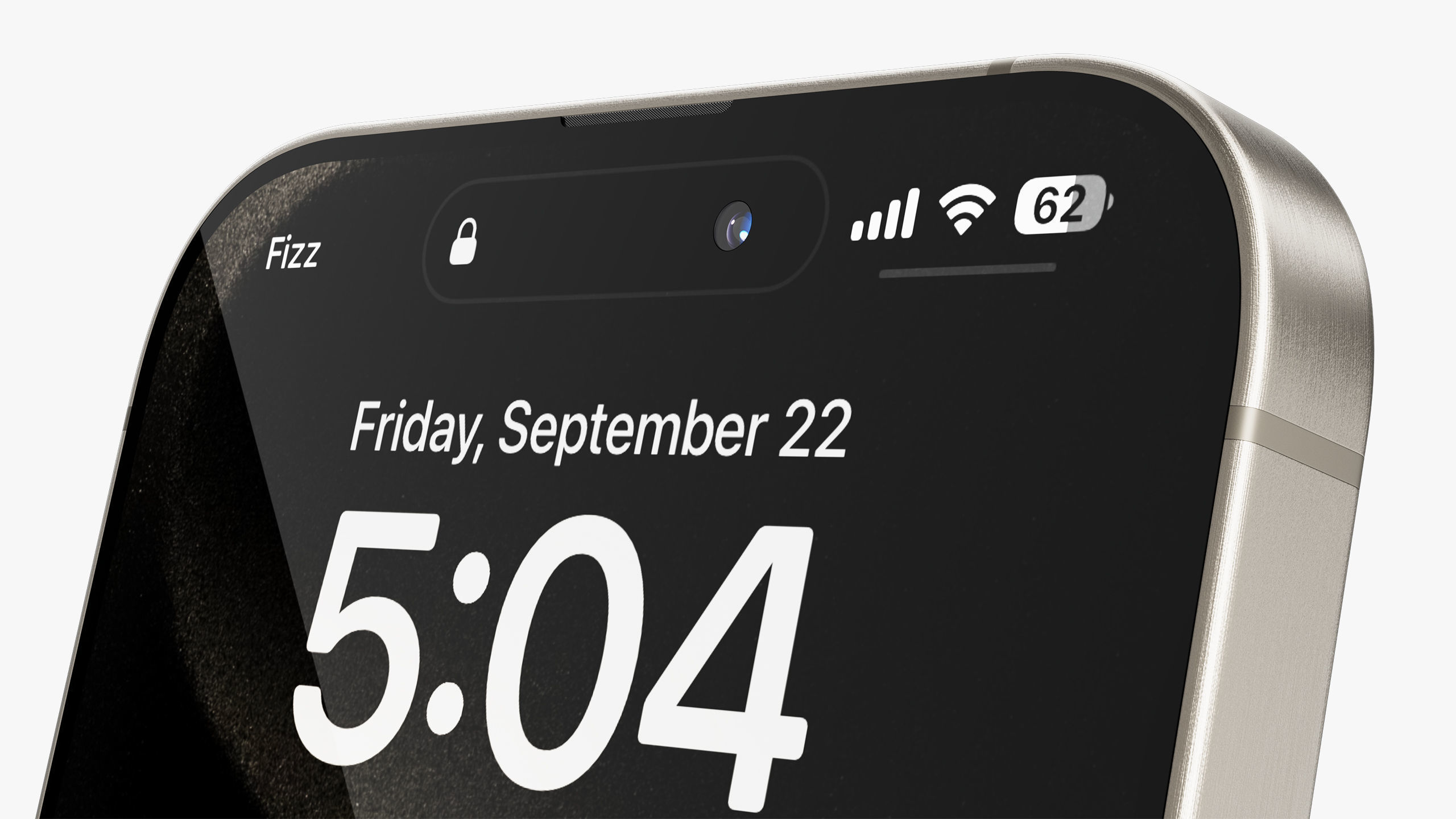 Apple iPhone 15 Pro - Pro Max Natural Titanium 3D model_30