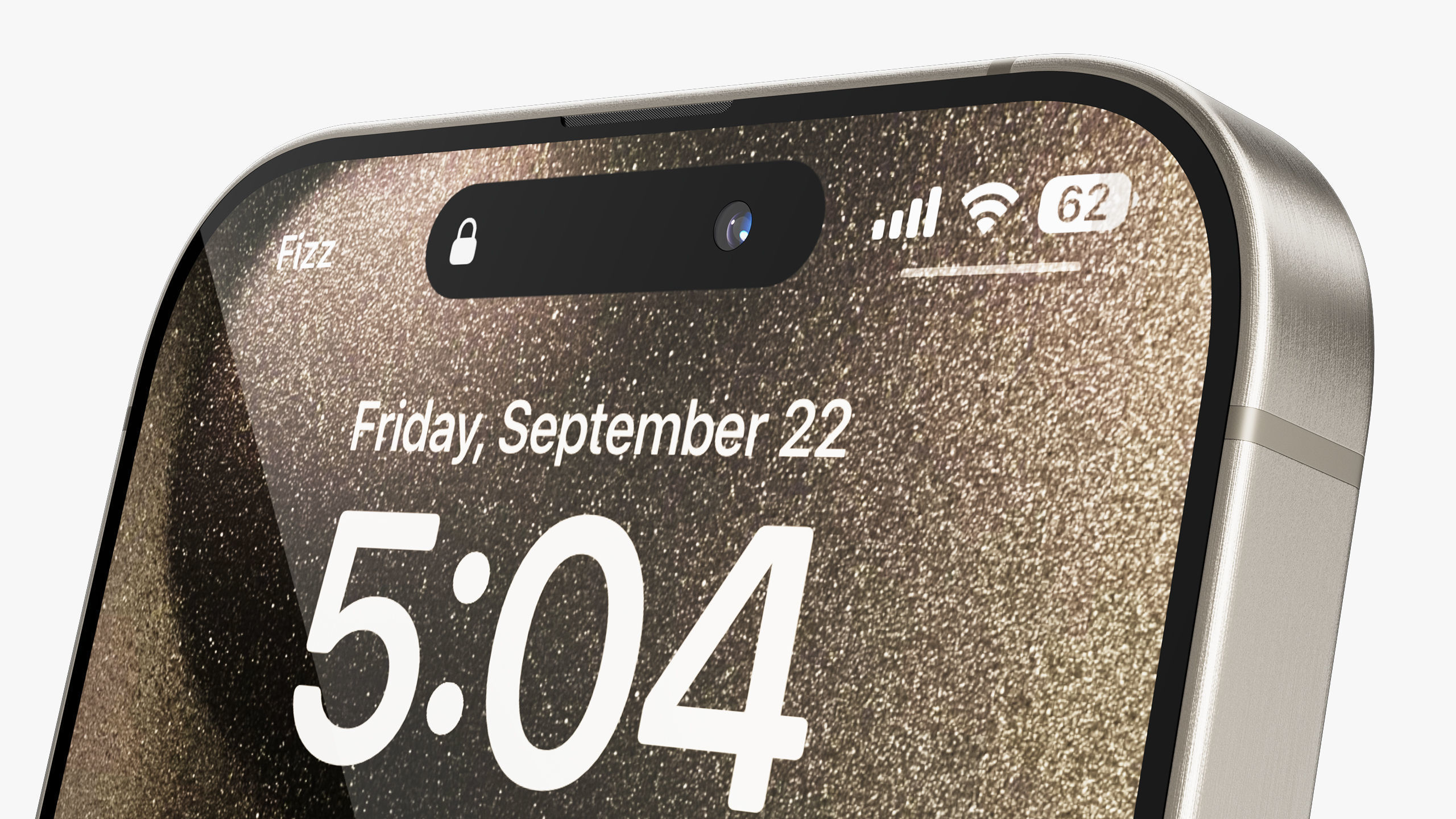 Apple iPhone 15 Pro - Pro Max Natural Titanium 3D model_22