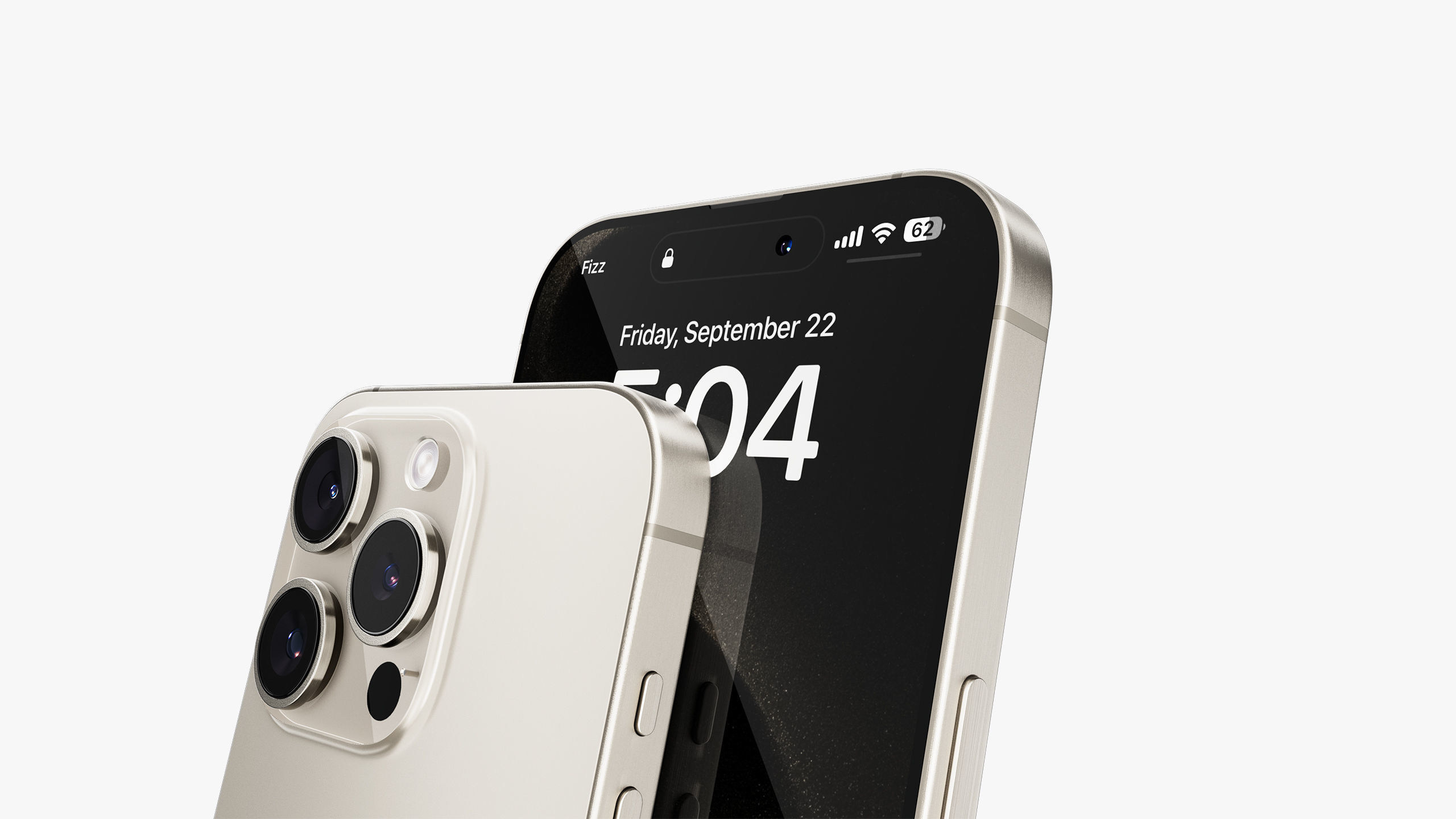 Apple iPhone 15 Pro - Pro Max Natural Titanium 3D model_26