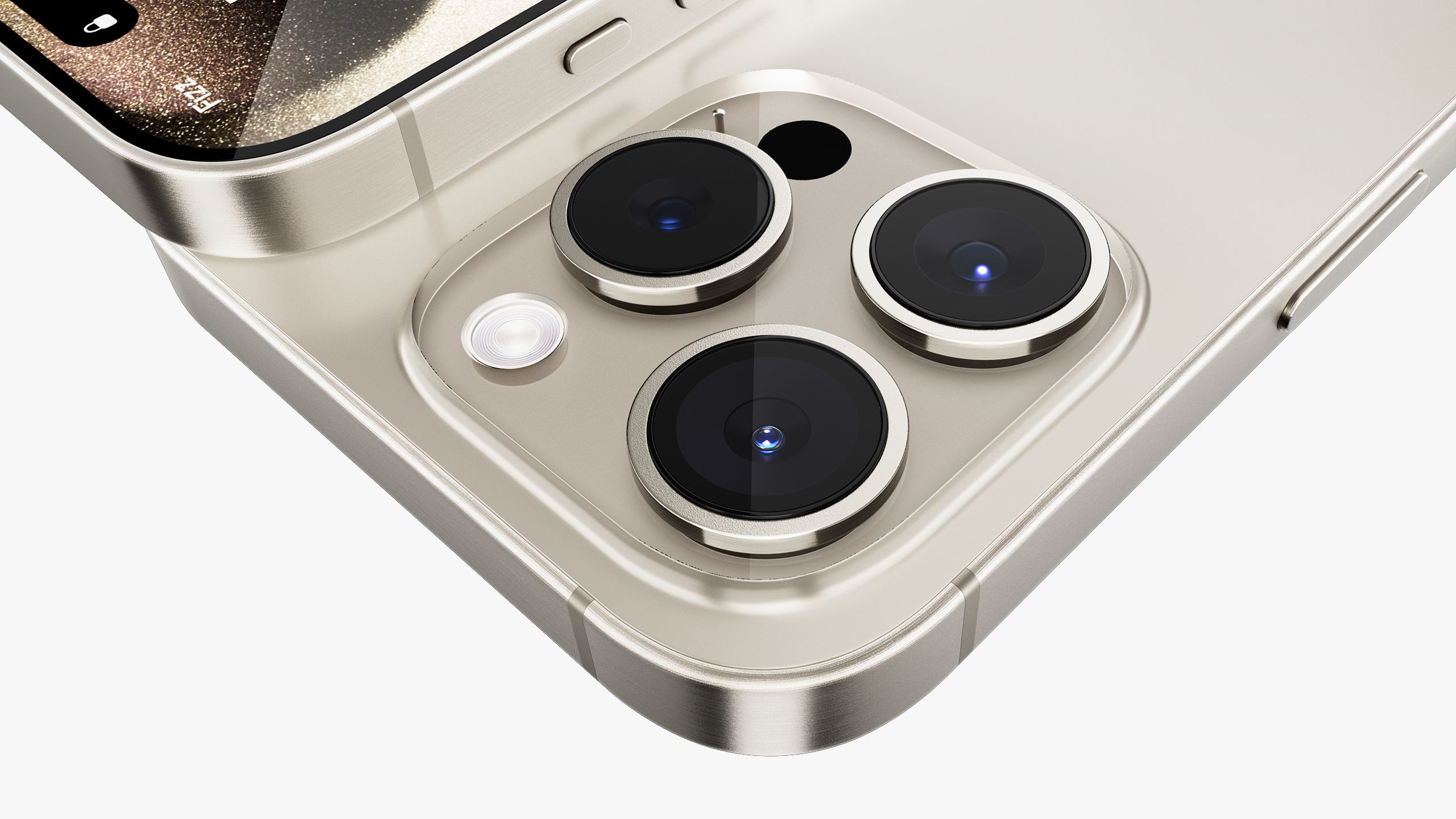 Apple iPhone 15 Pro - Pro Max Natural Titanium 3D model_12