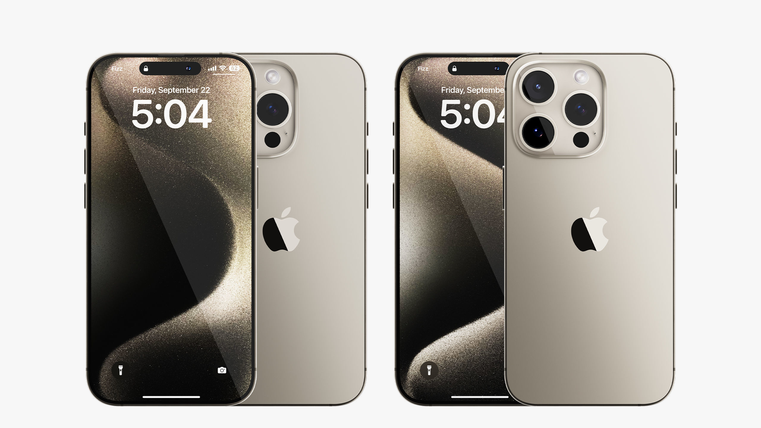 Apple iPhone 15 Pro - Pro Max Natural Titanium 3D model_6