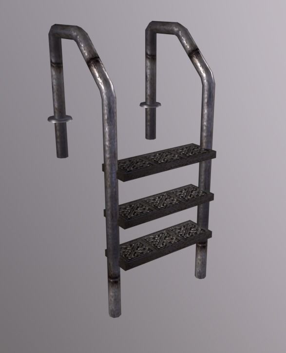Ladder Pack Low-poly 3D model_2