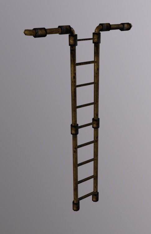 Ladder Pack Low-poly 3D model_3