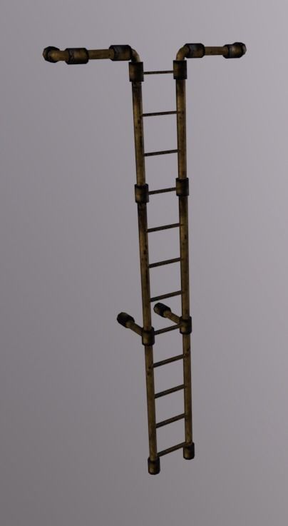 Ladder Pack Low-poly 3D model_4