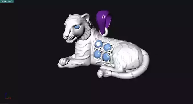 pendant tiger1 3D print model