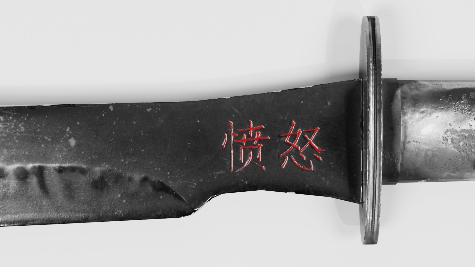 Sword-01 Low-poly 3D model_3