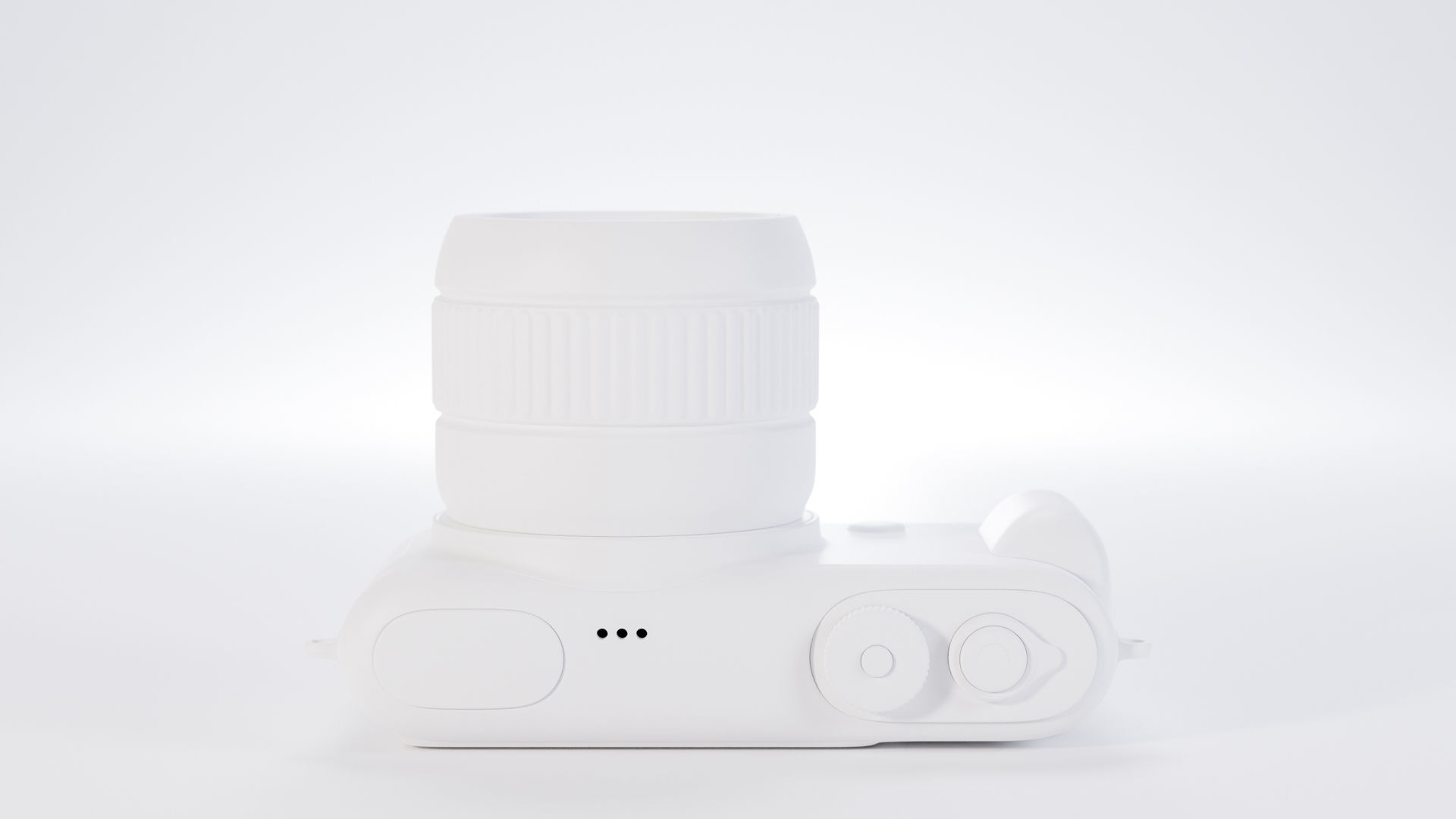 Pocket digital mirrorless camera Low-poly 3D model_14