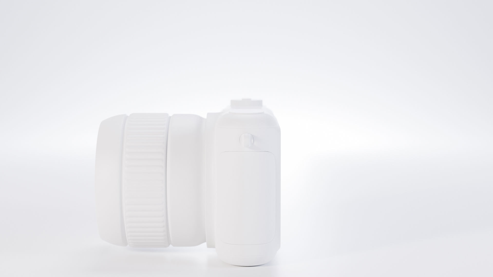 Pocket digital mirrorless camera Low-poly 3D model_4