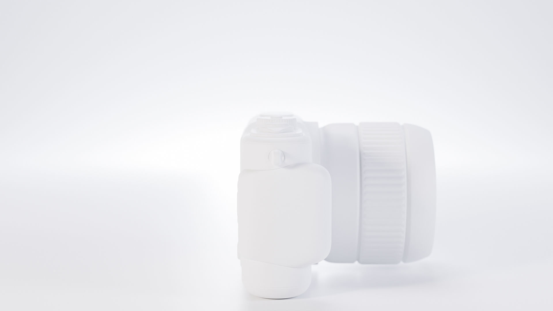 Pocket digital mirrorless camera Low-poly 3D model_10