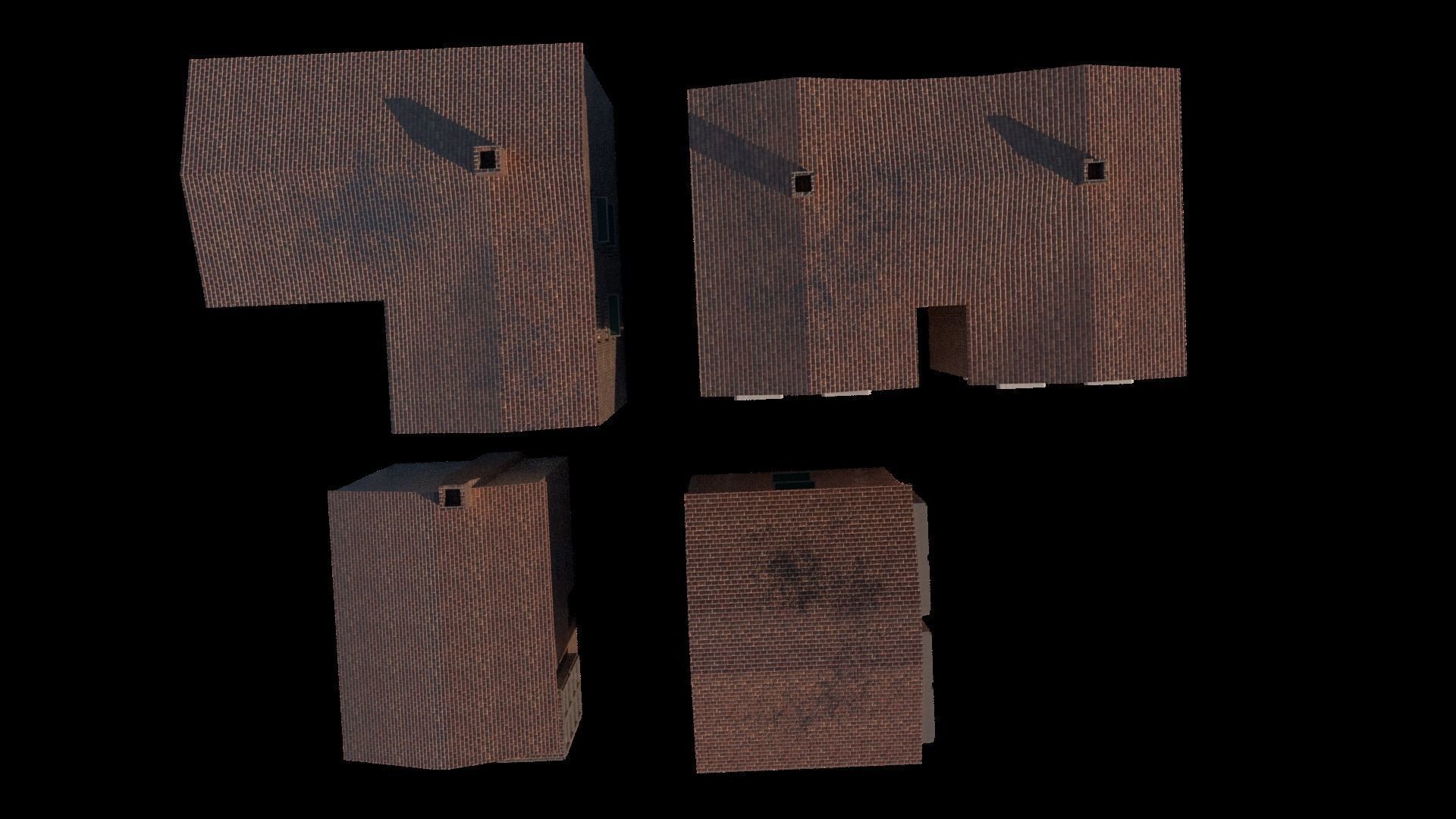 Edificios Low Poly Free low-poly 3D model_3