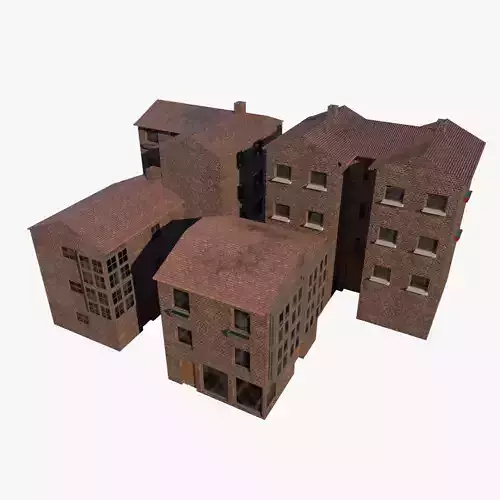 Edificios Low Poly Free low-poly 3D model