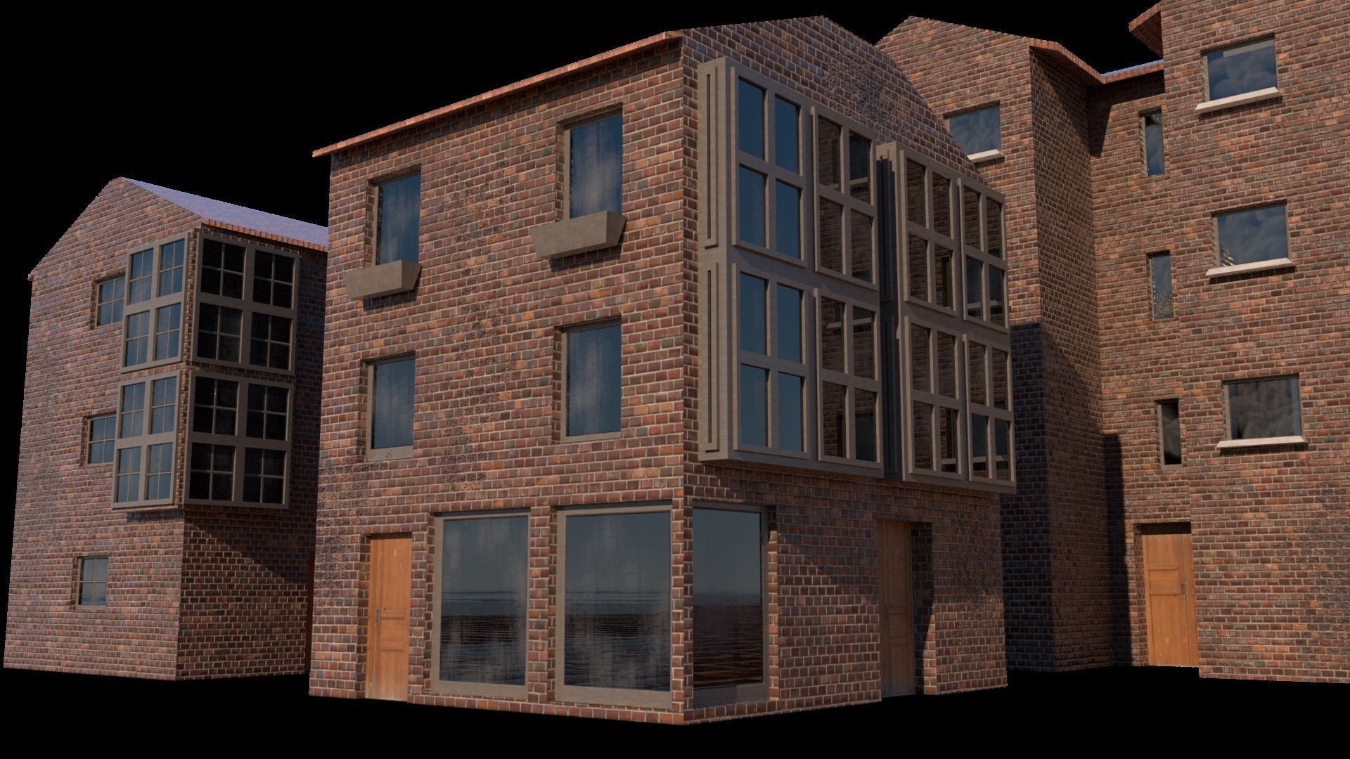 Edificios Low Poly Free low-poly 3D model_6