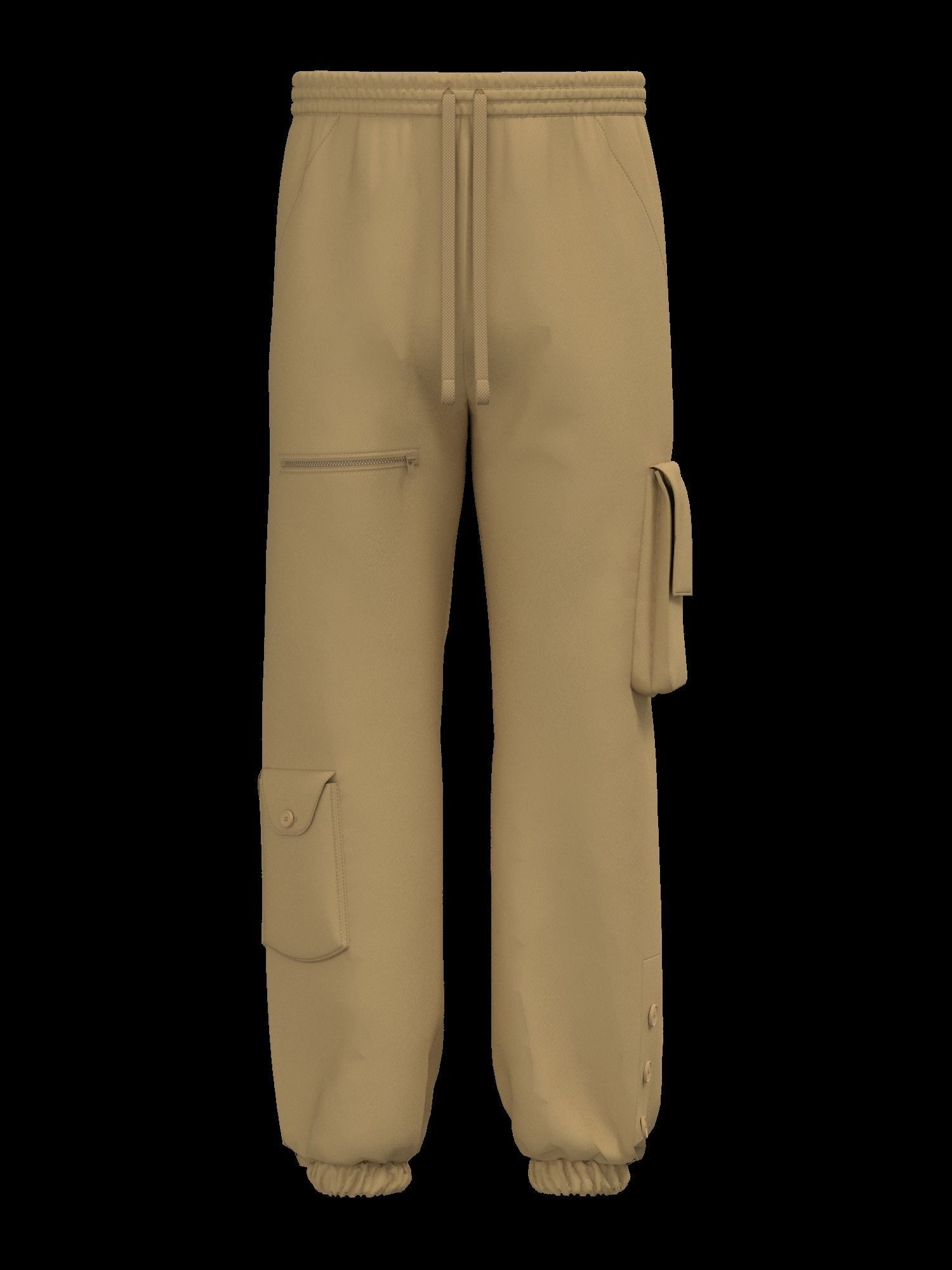 Boyfriend Tapered 3D Pocket Pants