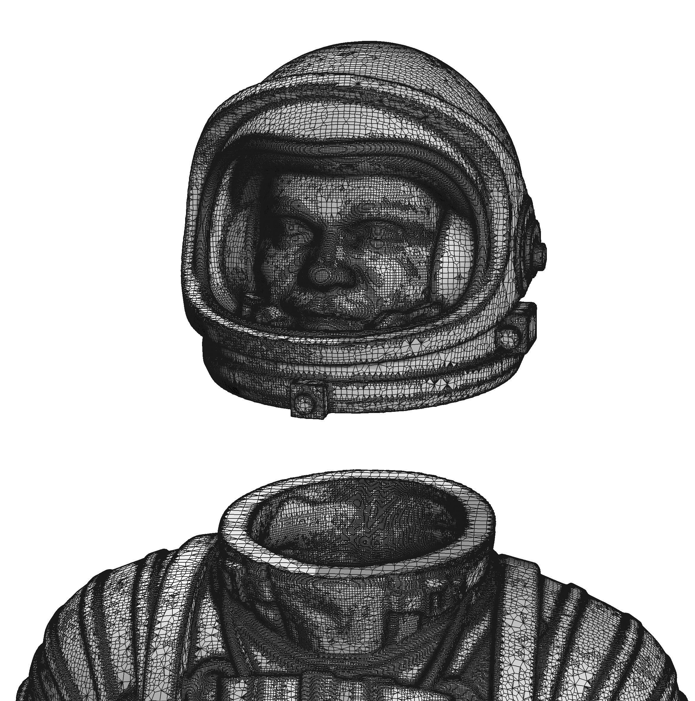 Mercury Astronaut Standing 3D print model_6