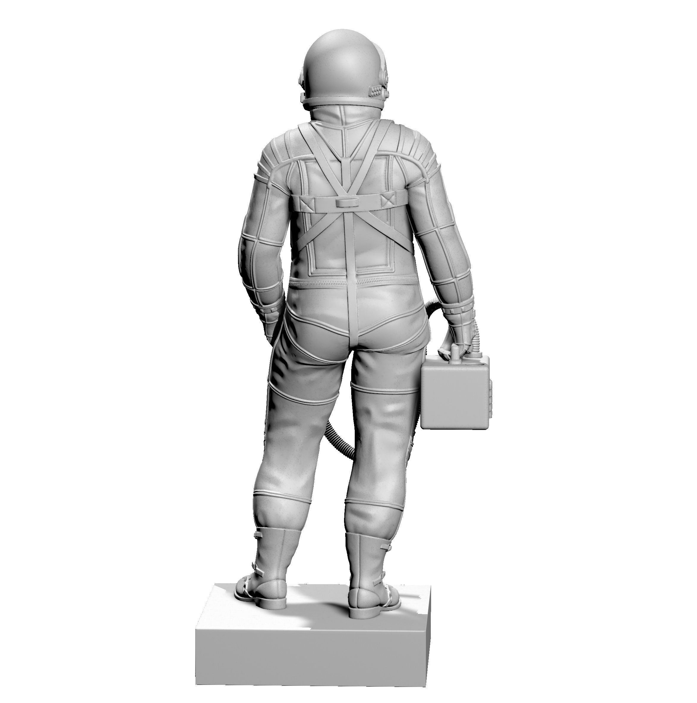 Mercury Astronaut Standing 3D print model_1
