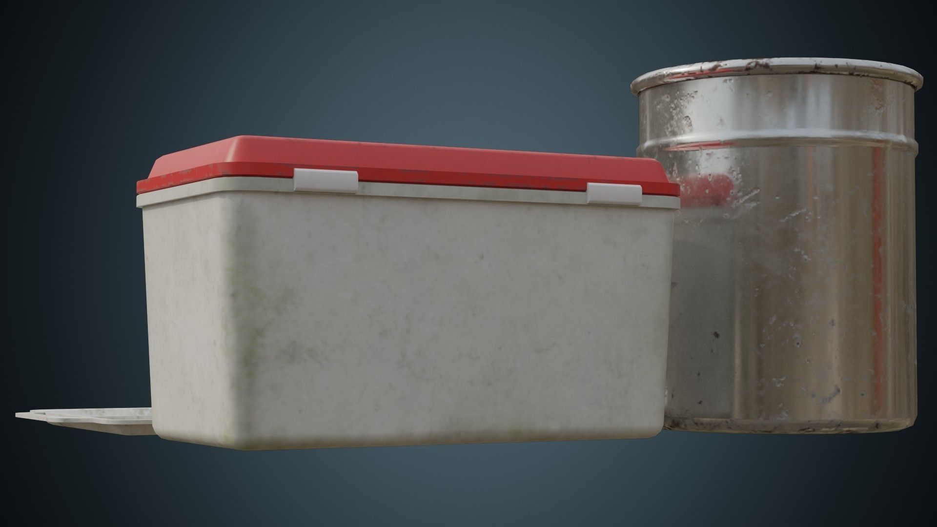 Medical Containers 1B Low-poly 3D model_3