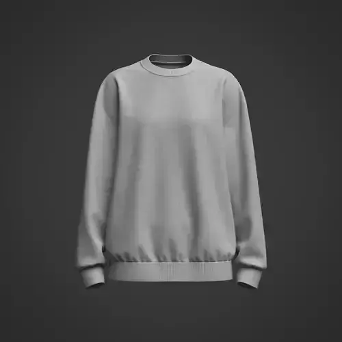 Womens Oversized Sweatshirt 3d Model
