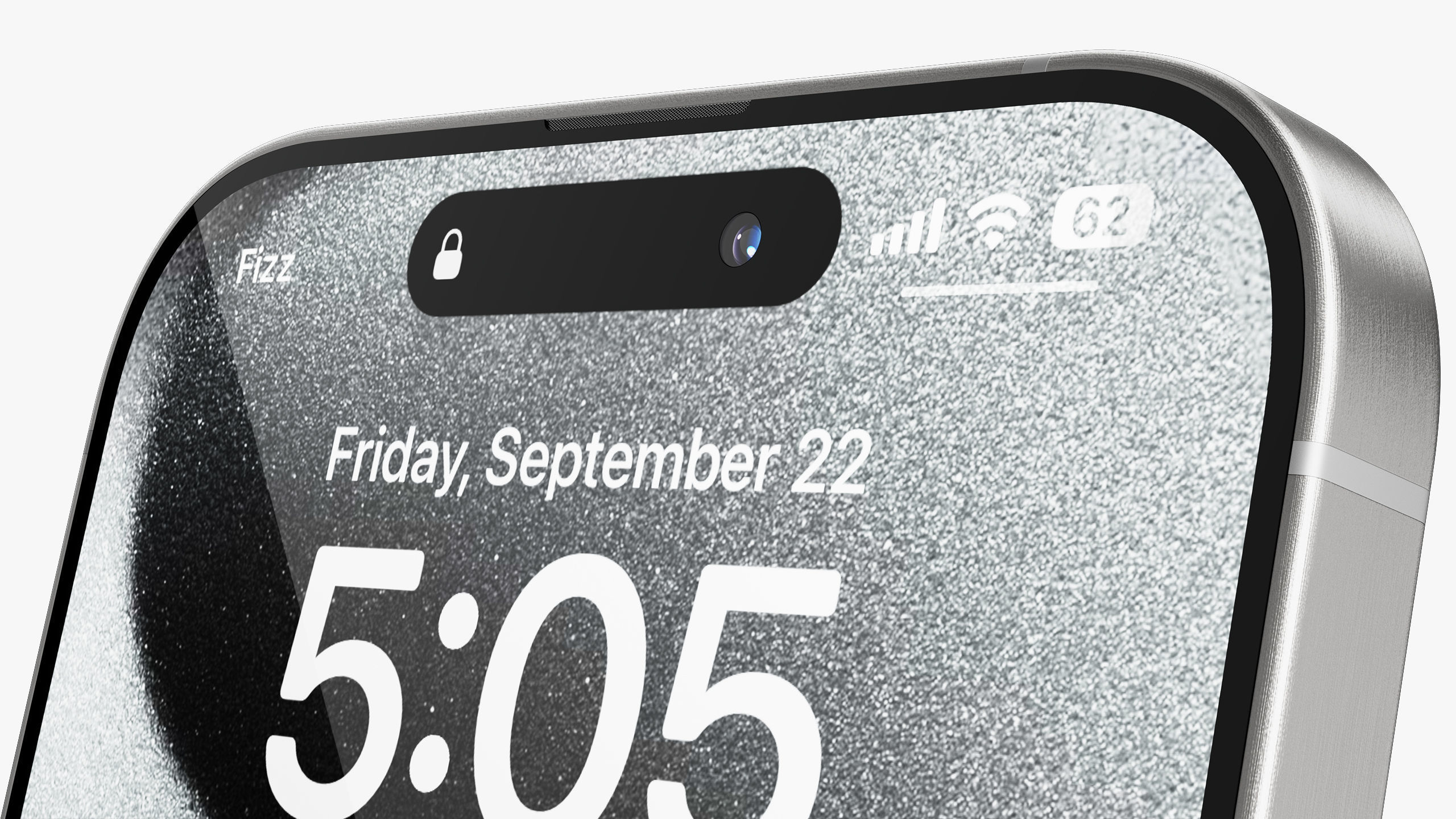 Apple iPhone 15 Pro  - Pro Max White Titanium 3D model_13