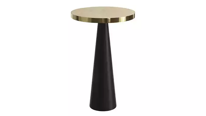 Brass side table