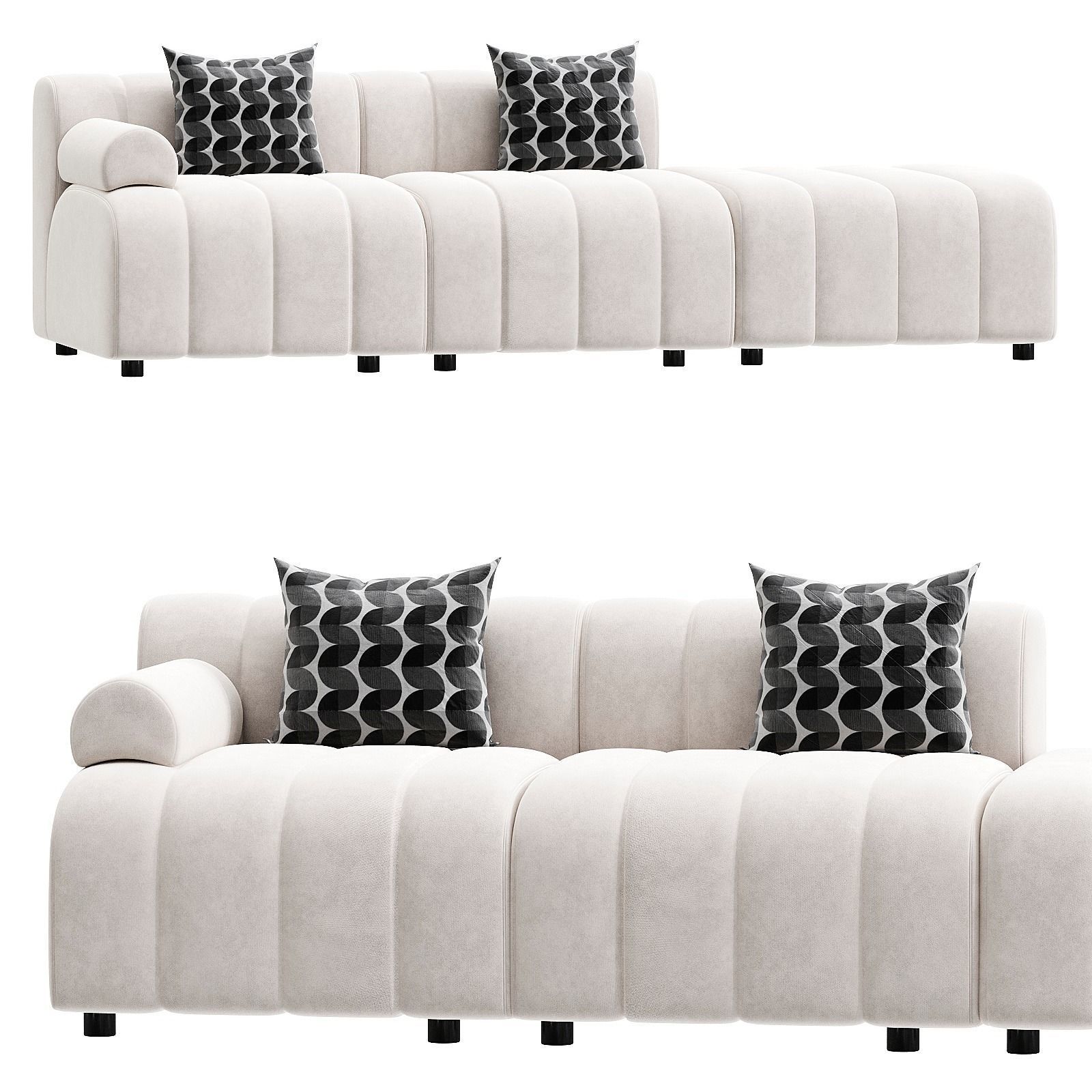 norr kushetka 240cm 3D model_1