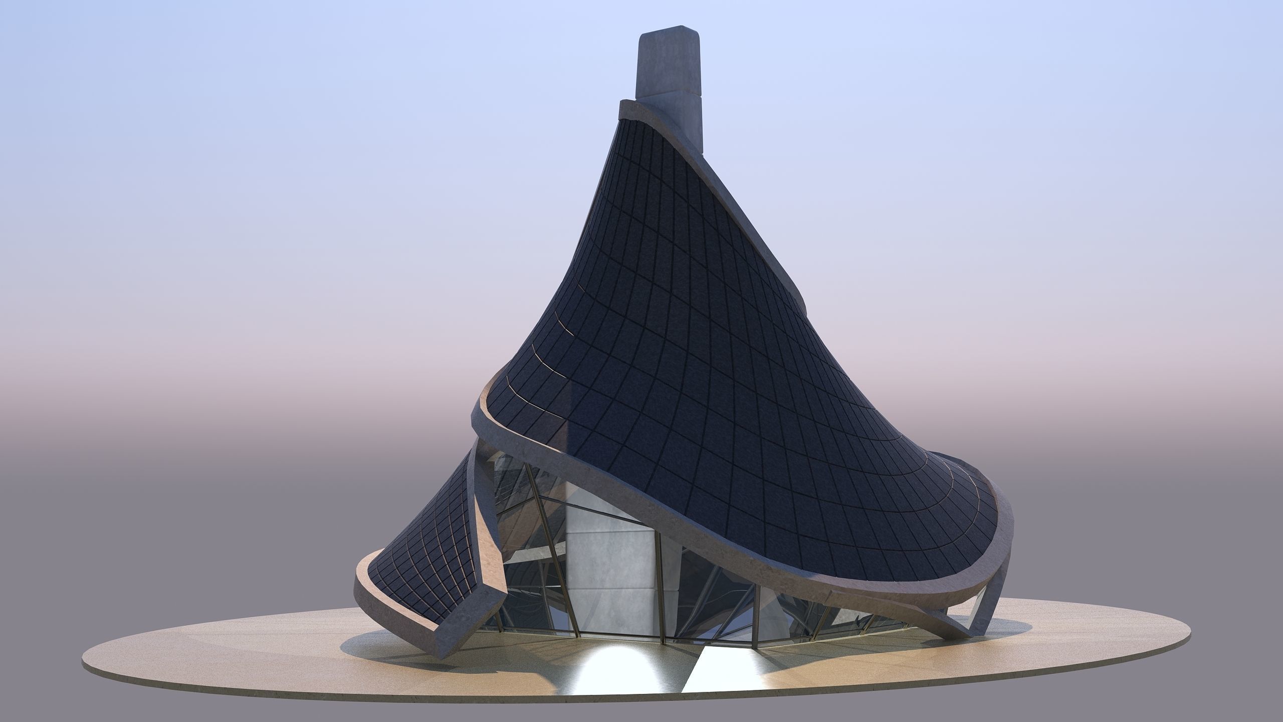 0201 - Twisted House 3D model_9