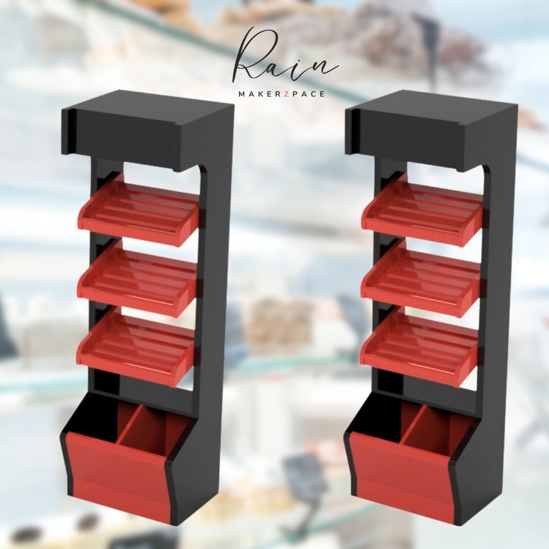 Miniature Bakery Furniture Collection  Bakeshop Kiosk  6 Pcs  3D print model_4