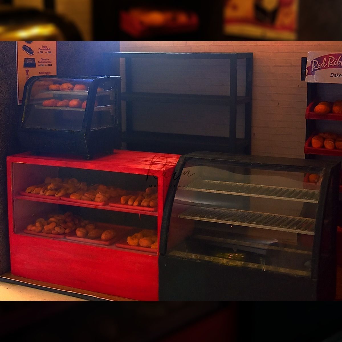 Miniature Bakery Furniture Collection  Bakeshop Kiosk  6 Pcs  3D print model_13