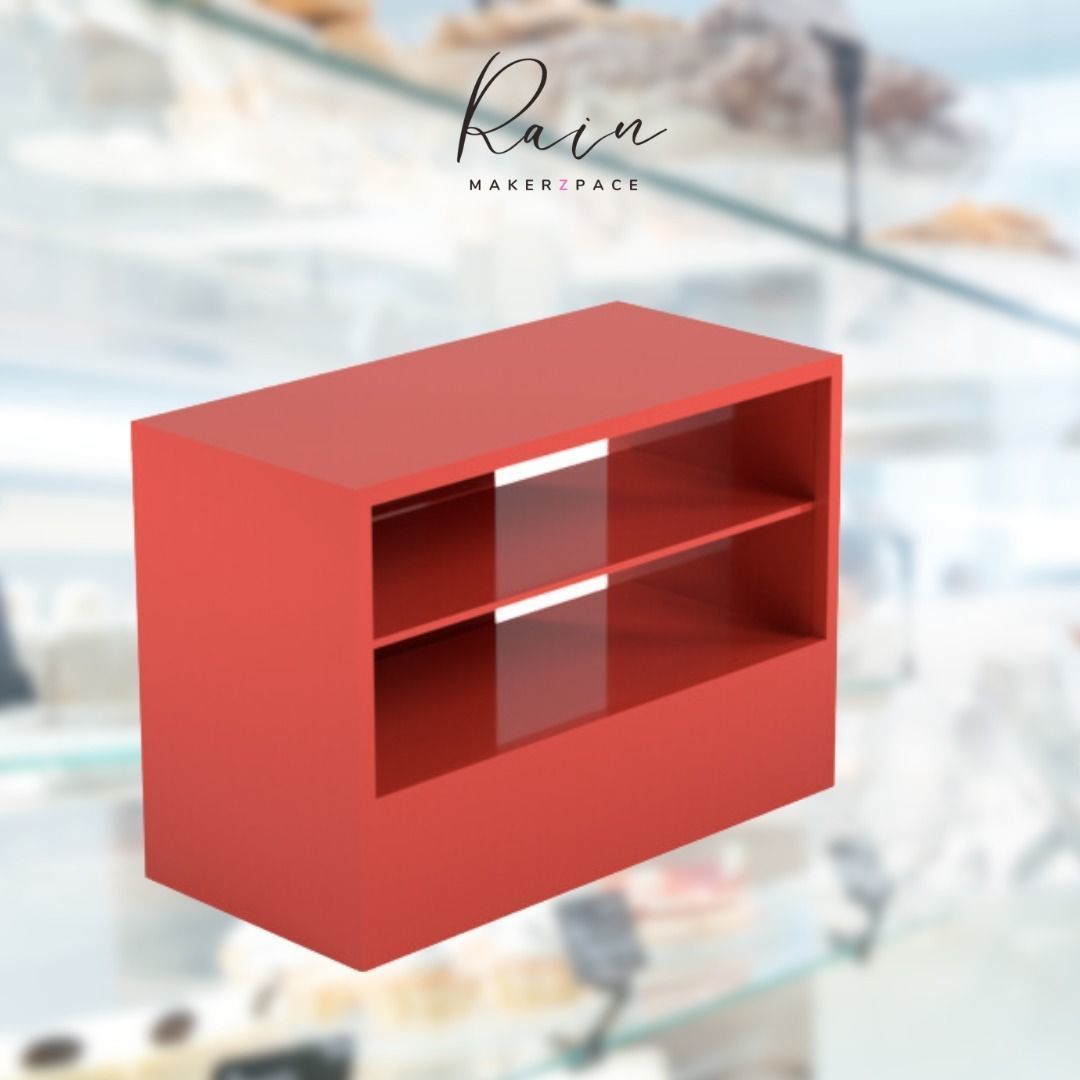 Miniature Bakery Furniture Collection  Bakeshop Kiosk  6 Pcs  3D print model_6