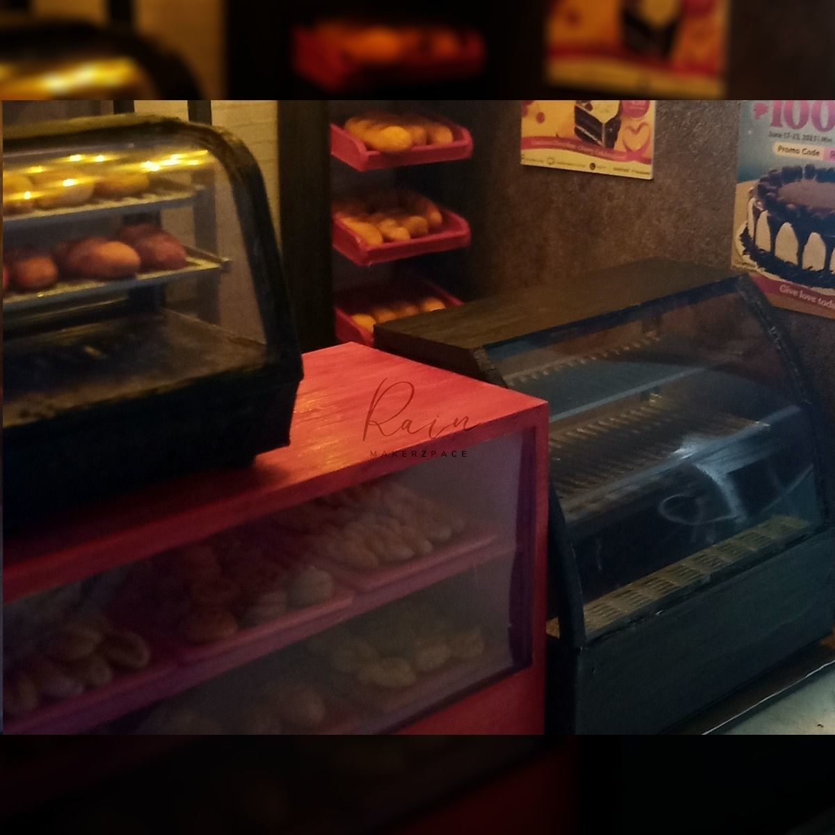 Miniature Bakery Furniture Collection  Bakeshop Kiosk  6 Pcs  3D print model_14