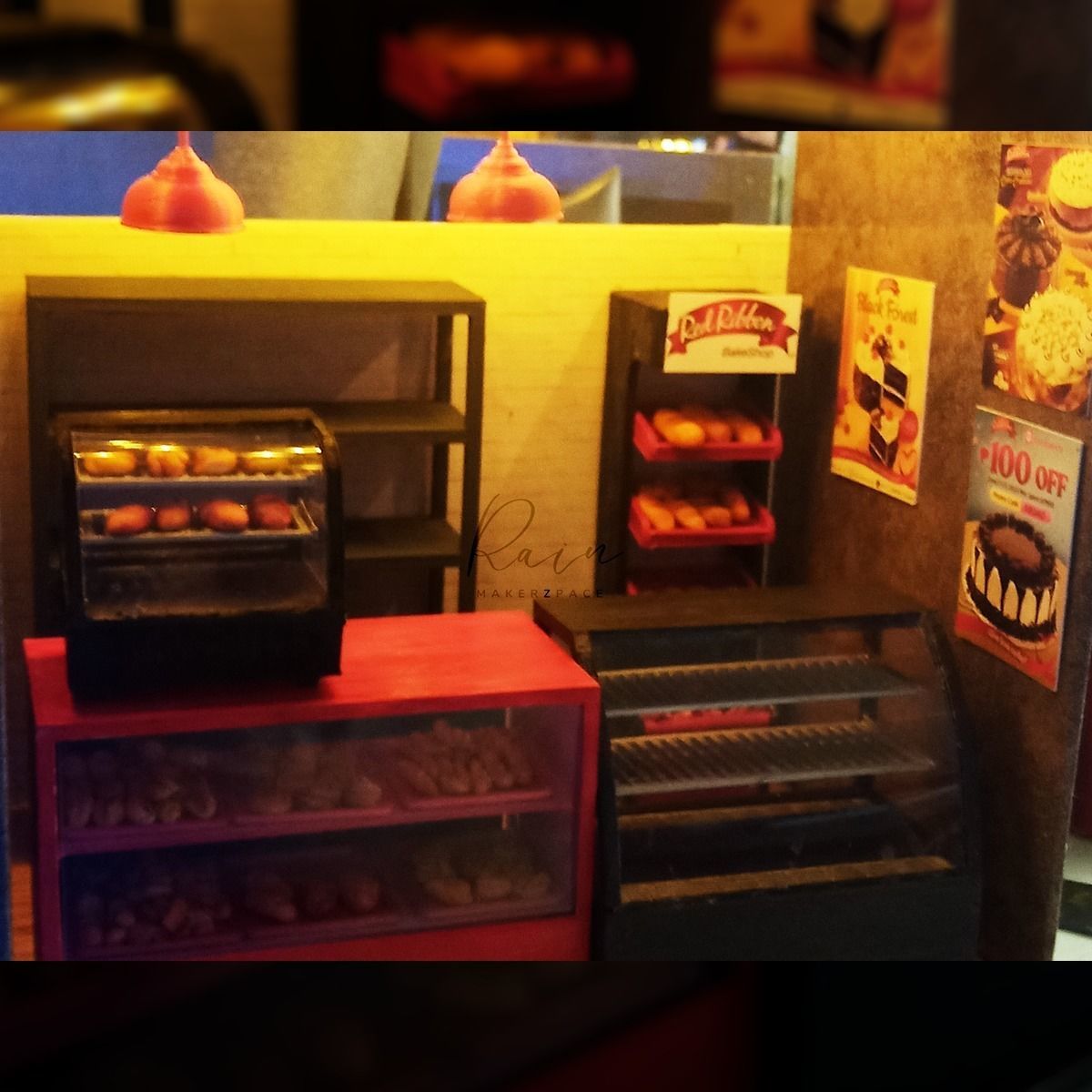 Miniature Bakery Furniture Collection  Bakeshop Kiosk  6 Pcs  3D print model_10