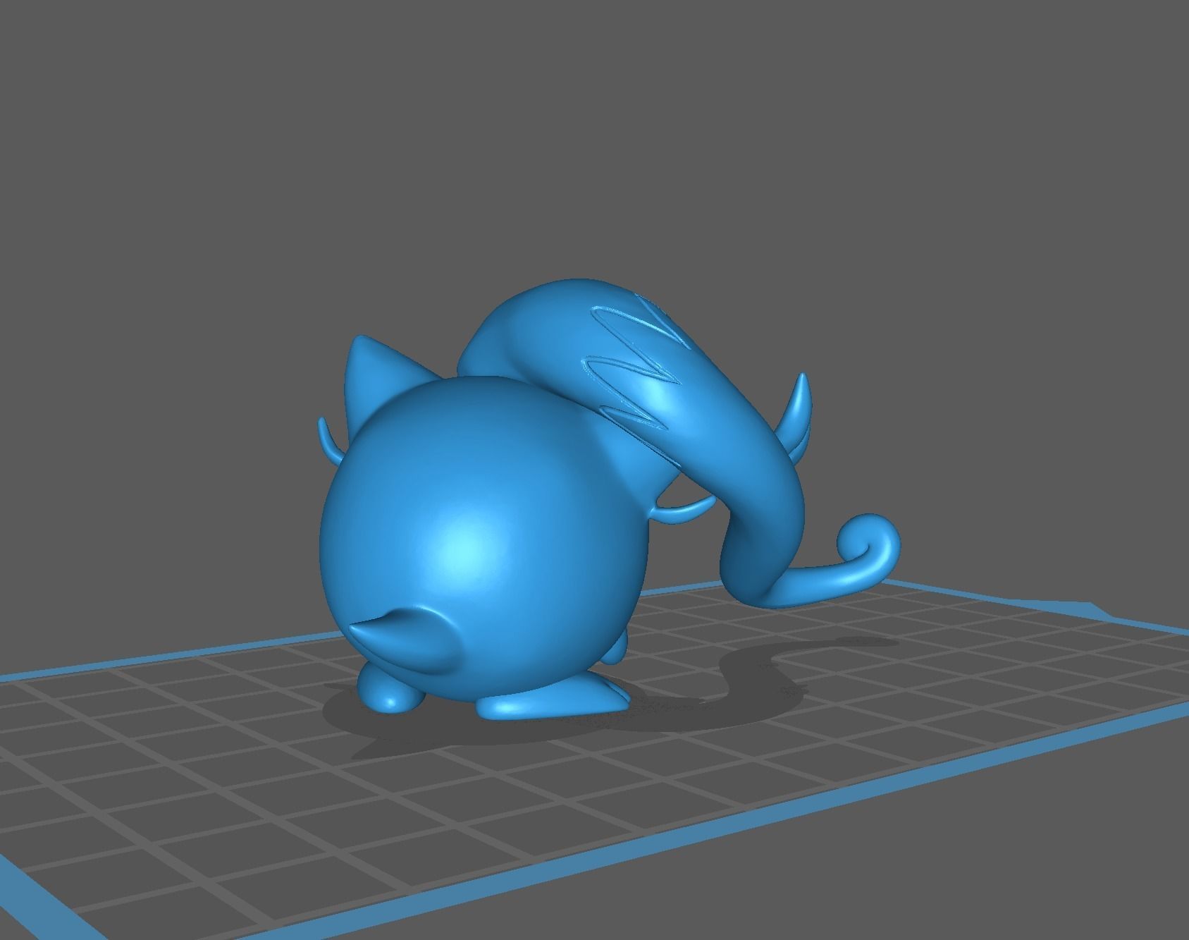 Scream tail pokemon 3D print model 3D print model_11