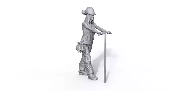 Figure firefighter Nicole 3D print model