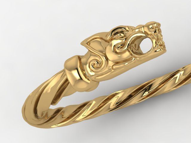 Dragon ring 3D print model_2