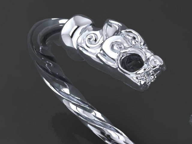 Dragon ring 3D print model_9