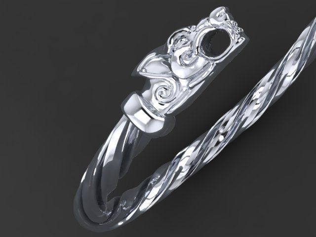 Dragon ring 3D print model_8