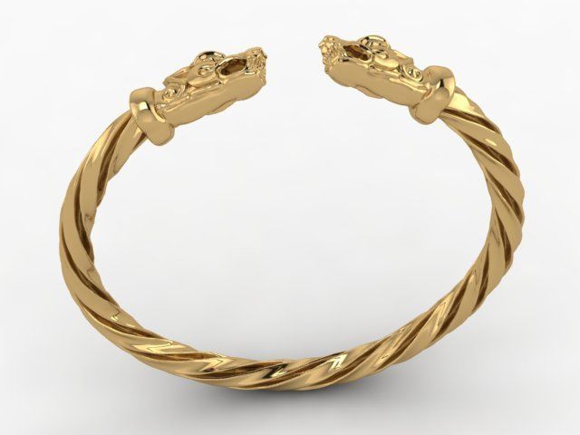 Dragon ring 3D print model_3