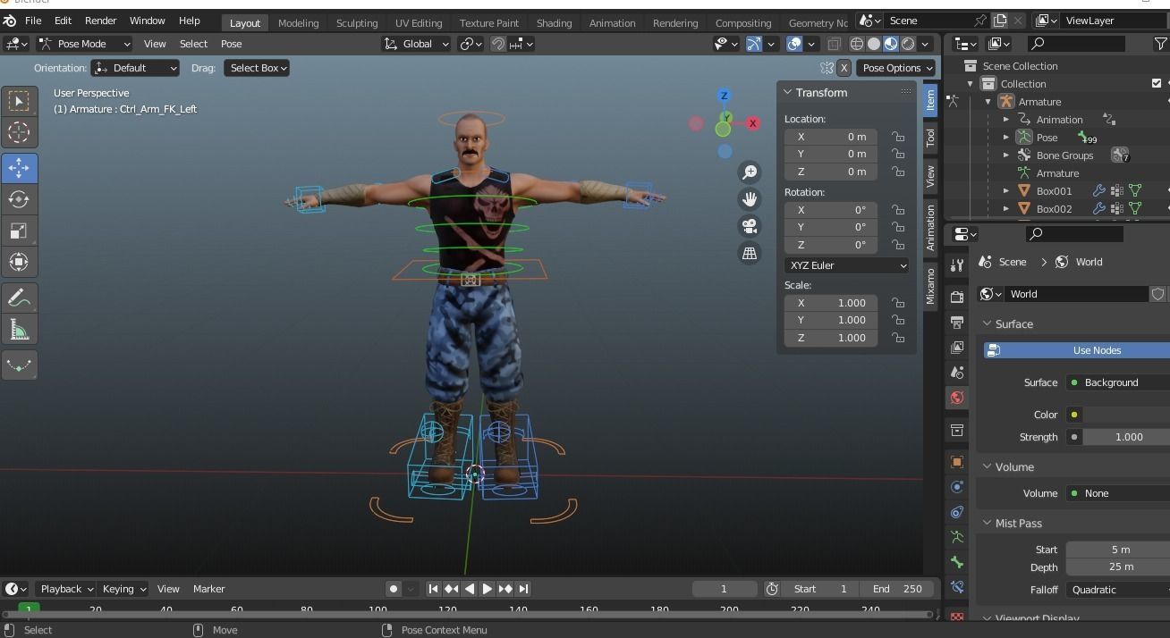 Gaming Character01 Low-poly 3D model_10