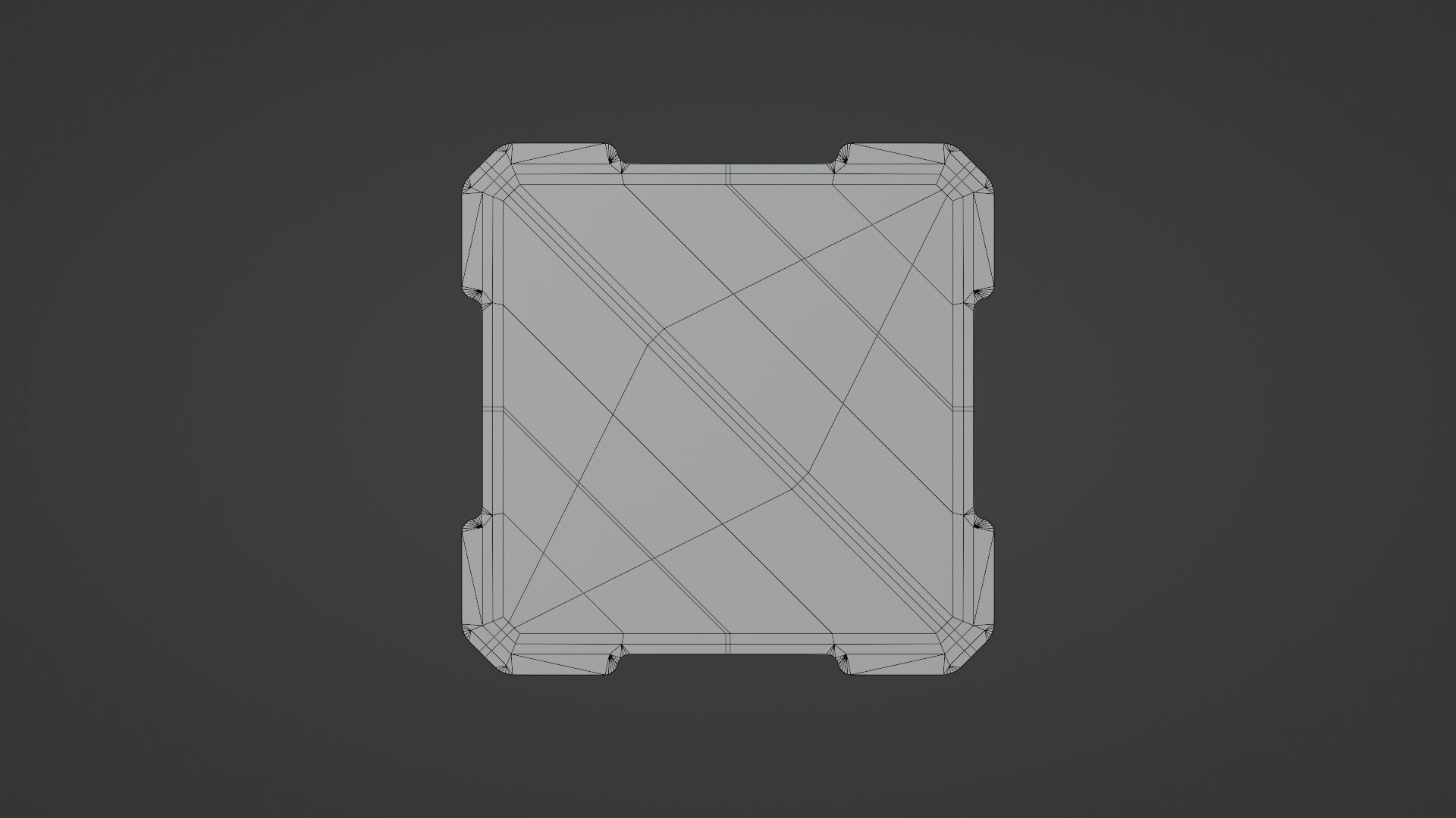 Manhole Low-poly 3D model_11