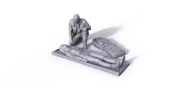 Paramedic figure set 3D print model