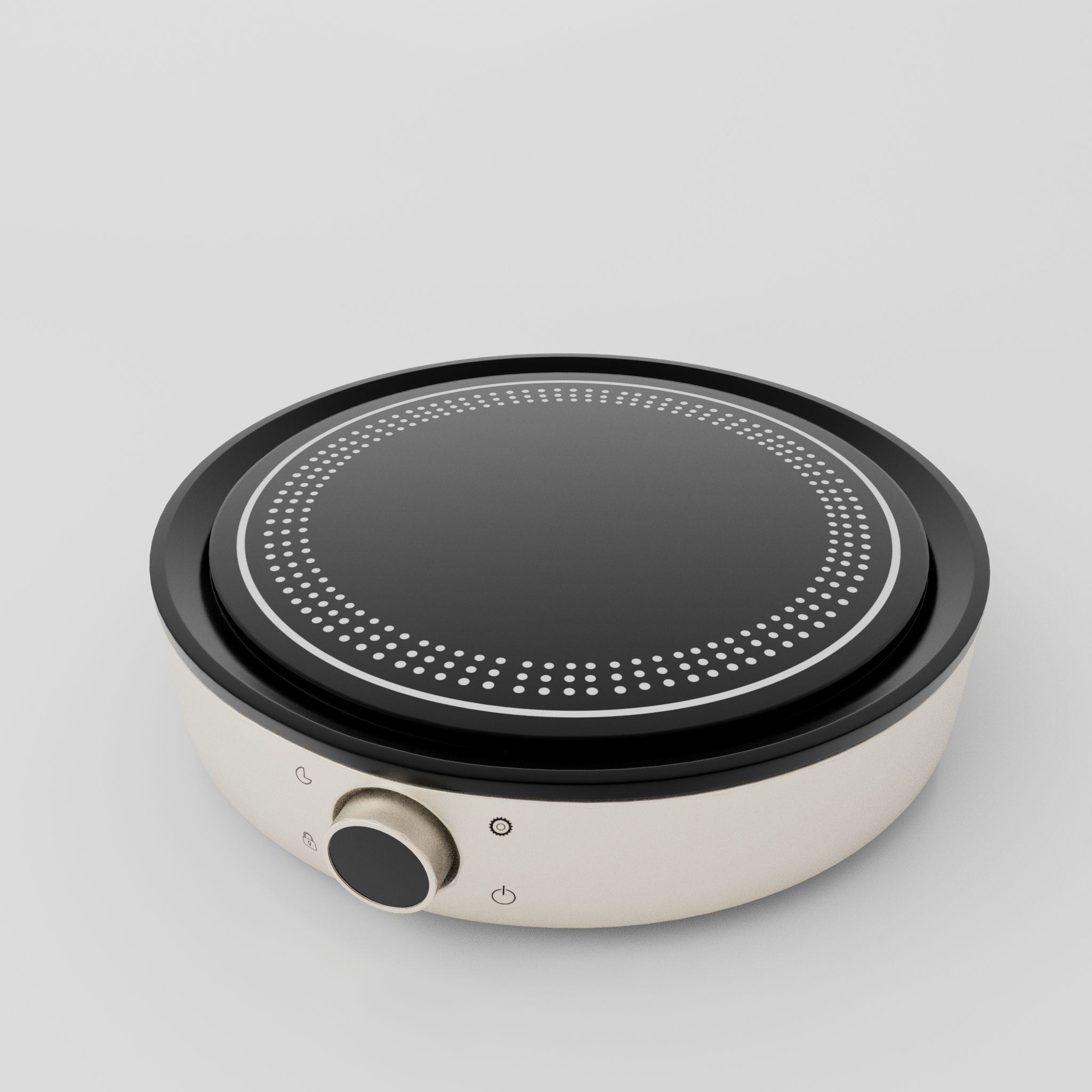 electric stove 3D model_2