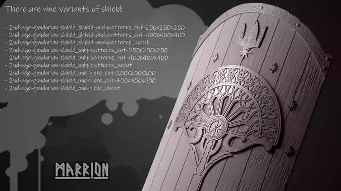 2nd age Gondorian shield 3D print model