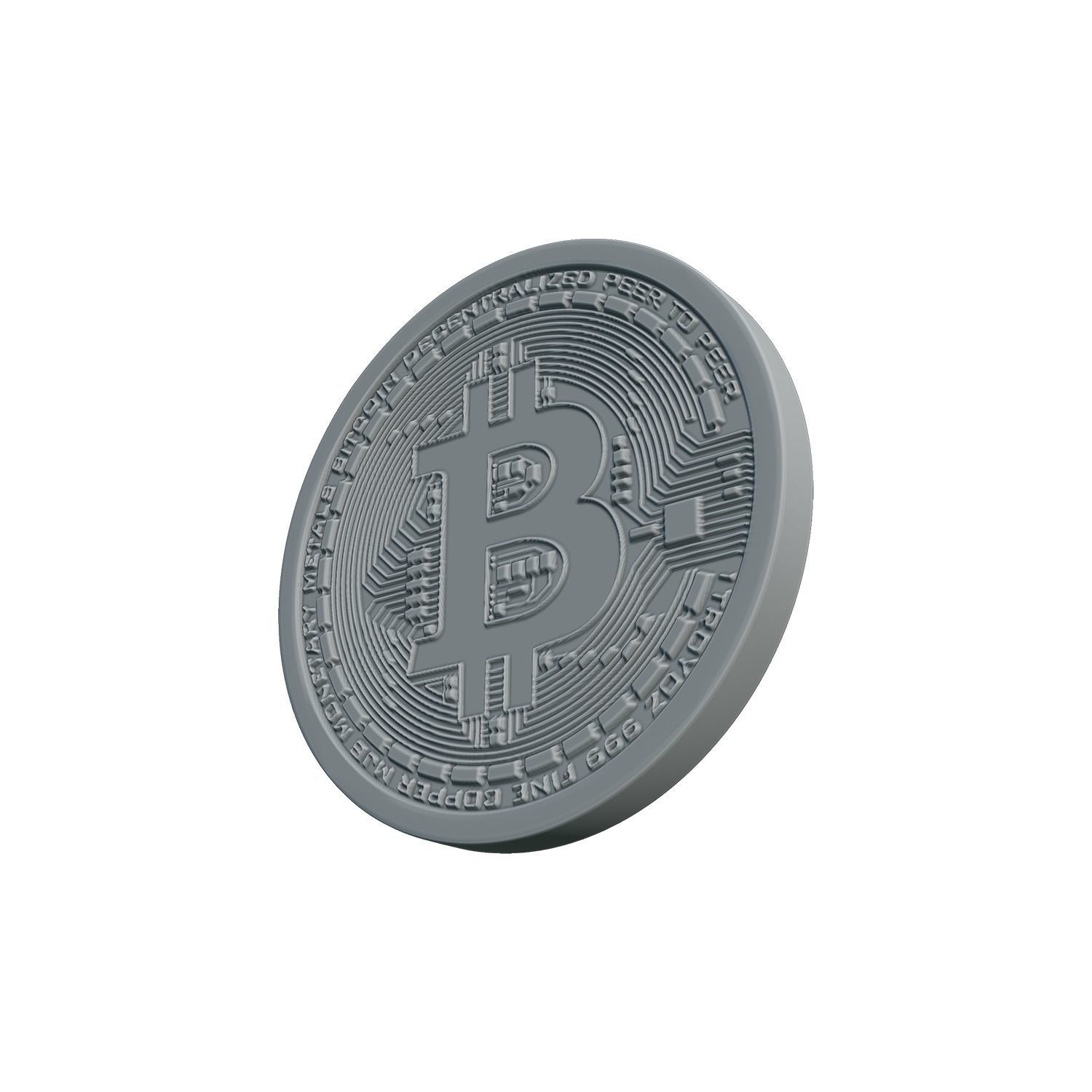 Bitcoin High quality  3D model_7